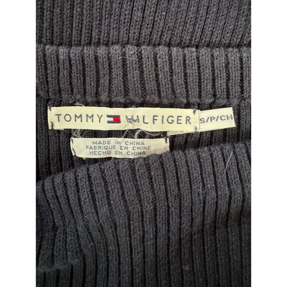 Tommy Hilfiger Navy Blue Sleeveless Ribbed Knit Cotton Top Size SP - Picture 5 of 16